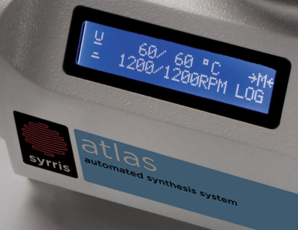 Syrris Atlas 200 Bar Pressure System Screen