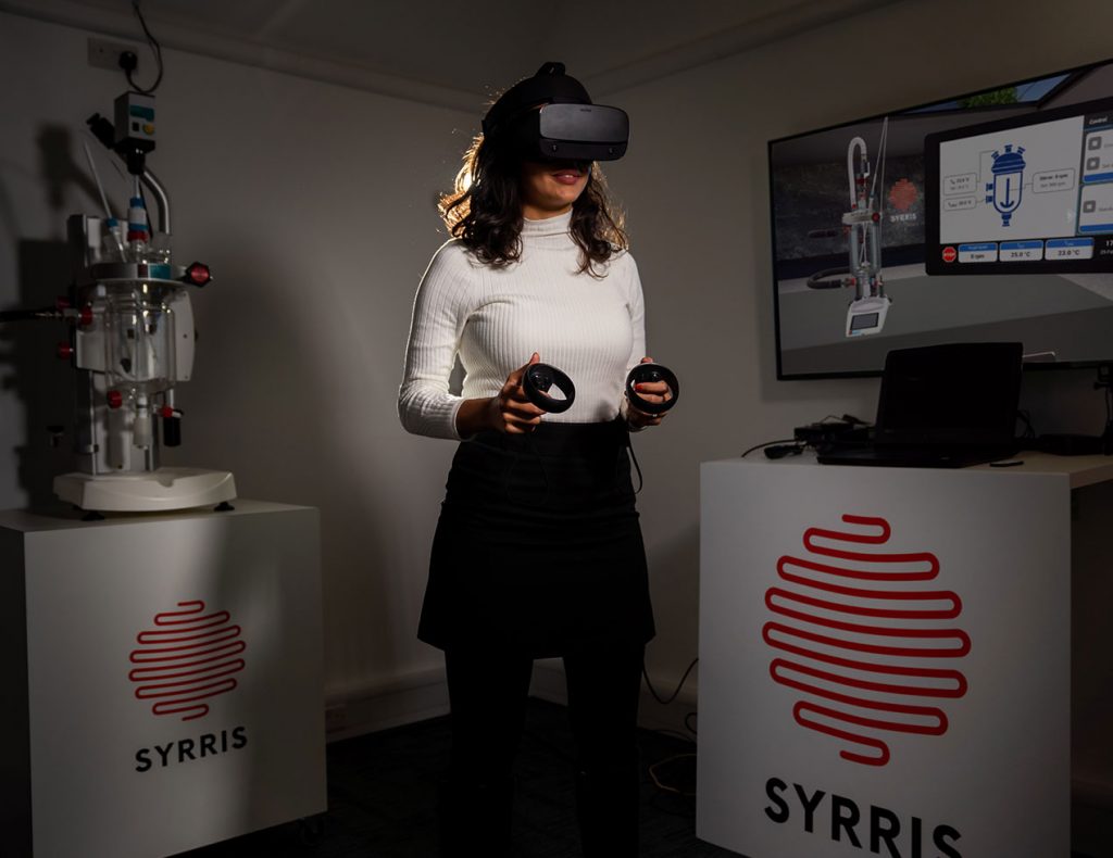 Syrris' Hatice Kasap using our virtual reality technology